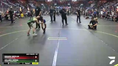 67 lbs Quarterfinal - Holden Keena, Howell Hurricanes vs Dravin Hefflin, Edwardsburg WC