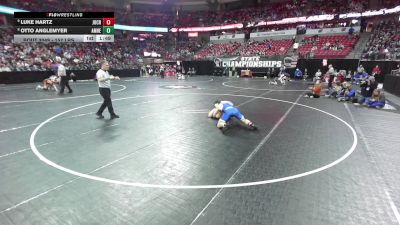 157 lbs Champ. Rd Of 16 - Luke Hartz, Johnson Creek vs Otto Anglemyer, Amherst