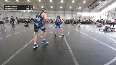 215 lbs Round 5 (8 Team) - Emery Johnson, Freakztyle Wrestling vs Xander Horak, St Vincent St Mary