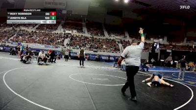 120-D2 Quarterfinal - Roxy Robinson, Crismon vs Jordyn Isla, Yuma Catholic High School