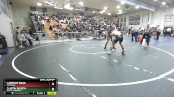 165 lbs Cons. Round 4 - Dustin Bunch, South Torrance vs Landon Wahl, Santiago
