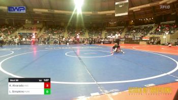 52 lbs Round Of 32 - Kristian Alvarado, Kalispell Wrestling Club vs Logan Simpkins, Pursuit