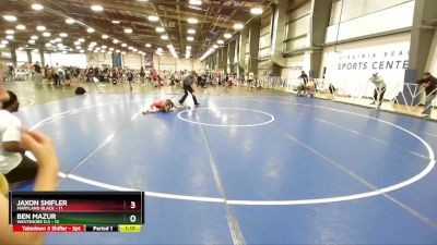 64 lbs Rd# 9- 2:15pm Saturday Final Pool - Ben Mazur, Westshore D.S vs Jaxon Shifler, Maryland BLACK