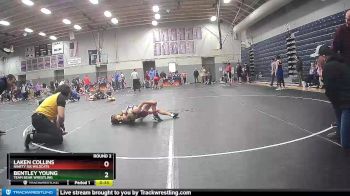 62/66/70 Round 2 - Laken Collins, Ninety Six Wildcats vs Bentley Young, Team Bear Wrestling