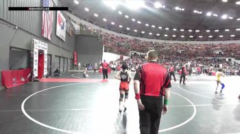 112 lbs Cons. Round 3 - MiKayla Lathrop, Dodgeville Mat Club vs Emma Burdette, Southside Lutheran WC