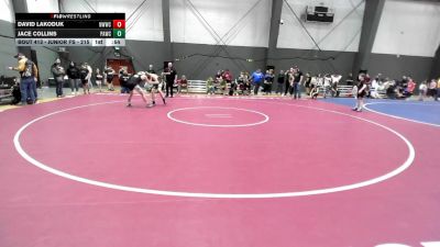 U14 FK - 140 lbs Champ. Round 1 - David Lakoduk, NWWC vs Jace Collins, Port Angeles Wrestling Club