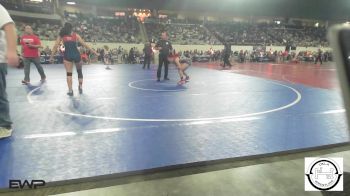 118 lbs Round Of 16 - Italia Karwoski, Tahlequah JH Girls vs Kathryn Tetreault, Aztec Grappling Academy