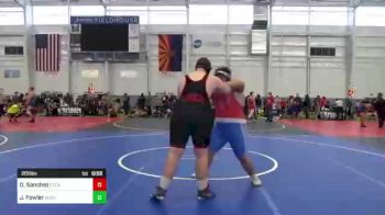 285 lbs Consi Of 8 #2 - Derek Sanchez, Cedaredge WC vs Jacob Fowler, NorCal All-Stars