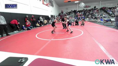 64-70 lbs Rr Rnd 2 - Bentley Hughart, Raw Wrestling Club vs Hollis Federico, Muskogee Rougher Youth Wrestling