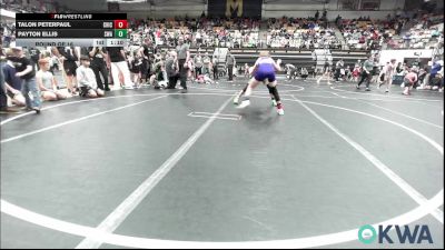 100 lbs Round Of 16 - Talon Peterpaul, Chickasha Youth Wrestling vs Payton Ellis, Shelton Wrestling Academy
