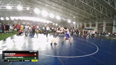 285 lbs Cons. Round 6 - Matekitonga Havea, Lehi vs Kenji Burgi, Mountain View