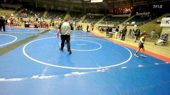 67-70 lbs Quarterfinal - Elijah Pagonis, BullTrained vs Levi Matheny, Skiatook Youth Wrestling 2022-23