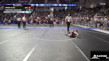 45 lbs Cons. Semi - Brees Allen, Stanton County Trojans Wrestling vs Makynlea Charland, Junction City