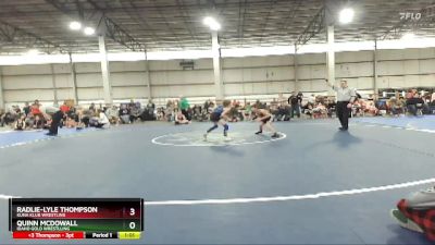 58 lbs Semifinal - Radlie-lyle Thompson, Kuna Klub Wrestling vs Quinn McDowall, Idaho Gold Wrestlling