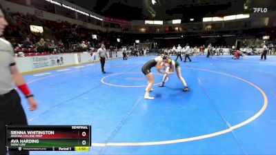 145 lbs Semifinal - Sienna Whitington, Arizona College Prep vs Ava Harding, Show Low