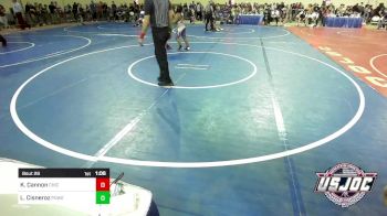 Quarterfinal - Keiston Cannon, Chickasha Youth Wrestling vs Lorenzo Cisneroz, Powerhouse Wrestling