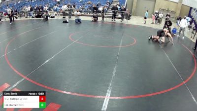 14U Boys - 105 lbs Cons. Semis - Hawke Garrett, Team Nazar Training Center vs Jarron Beltran Jr, Valiant Wrestling Club