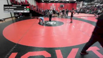 106 lbs Cons. Round 2 - Carter Mancilla, DAKOTA vs Jack Braun, Chicago (ST. RITA)