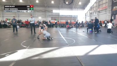 120 lbs Finals (2 Team) - Aiden Black, Gettysburg vs Ziggy Sandobal, Team Kaizen Wrestling