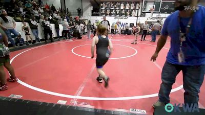 70 lbs Consi Of 4 - Archer Johnston, Collinsville Cardinal Youth Wrestling vs Layla Cooper, Miami Takedown Club
