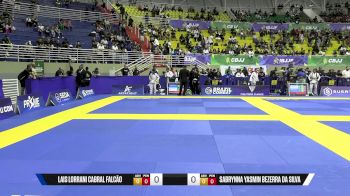 Sabrynna Yasmin Bezerra Da Silva vs Lais Lorrani Cabral Falcão 2025 Brasileiro Jiu-Jitsu IBJJF