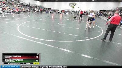 157 lbs Cons. Round 3 - Gabe Brittnacher, Chilton/Hilbert vs Dominic Swetlik, Denmark