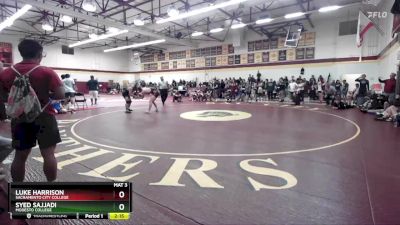 174 lbs Cons. Round 4 - Luke Harrison, Sacramento City College vs Syed Sajjadi, Modesto College