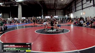 80 lbs Semifinals (4 Team) - Gunnar Flythe, CAPITAL CITY WRESTLING CLUB vs Aubrey Ishuin, BELIEVE TO ACHIEVE WRESTLING CLUB