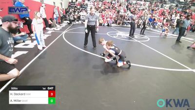 55 lbs Quarterfinal - Hank Deckard, Raw Wrestling Club vs Axel Miller, Skiatook Youth Wrestling