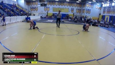 132 lbs Round 3 (8 Team) - Christopher Bussiere, Attack WC vs Ethan King, Team Barracuda