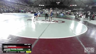 3A 132 lbs Champ. Round 1 - Jackson Prater-Thaden, West Seattle vs Luka Kawahara, Juanita