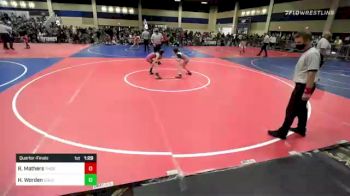 88 lbs Quarterfinal - Reagan Mathers, Thorobred WC vs Hailey Worden, Gold Rush Wr Ac