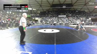 Boys 4A 120 lbs Semifinal - Kaysic Lundquist, Mead vs Jovaien Manibusan-Bamba, Spanaway Lake