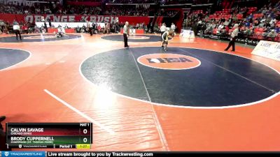 1A 190 lbs Semifinal - Brody Cuppernell, Champaign (St. Thomas More) vs Calvin Savage, Chicago (King)