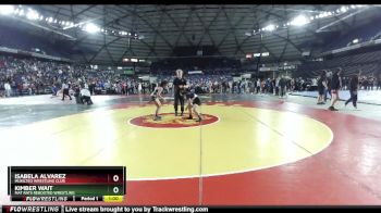 121 lbs Champ. Round 1 - Isabela Alvarez, Mukilteo Wrestling Club vs Kimber Wait, Mat Rats Rebooted Wrestling