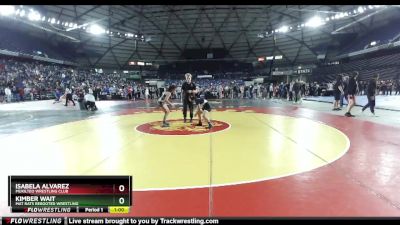 121 lbs Champ. Round 1 - Isabela Alvarez, Mukilteo Wrestling Club vs Kimber Wait, Mat Rats Rebooted Wrestling