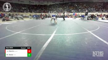 3A-113 lbs Quarterfinal - Jackson Martin, BERRYHILL vs Mark Webb, VINITA