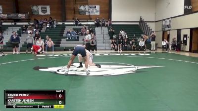 149 lbs Quarterfinal - Xavier Perez, Snow vs Karsten Jensen, Southwestern Oregon Community College