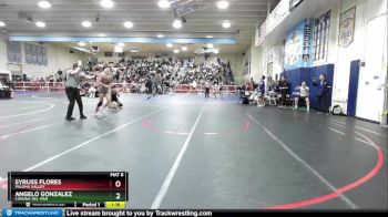 120 lbs Champ. Round 2 - Angelo Gonzalez, Corona Del Mar vs Syruss Flores, Paloma Valley