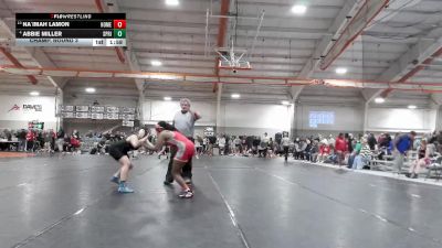 155 lbs Champ. Round 3 - Na`imah Lamon, Flossmoor (Homewood-F.) vs Abbie Miller, Springfield