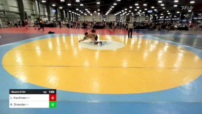 120 lbs Round Of 64 - Lucas Kaufman, KS vs Keegan Dressler, IN