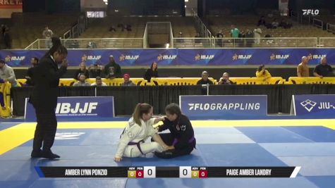 Paige Amber Landry vs Amber Lynn Ponzio 2026 Pan Jiu Jitsu IBJJF Championship