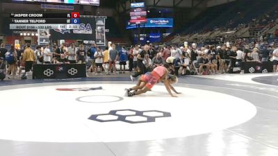 132 lbs Cons. Rd Of 16 - Jasper Croom, Florida vs Tanner Telford, Utah