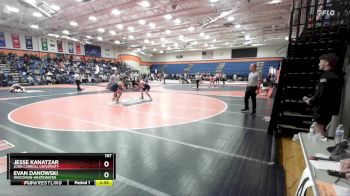 197 lbs Cons. Round 2 - Evan Danowski, Wisconsin-Whitewater vs Jesse Kanatzar, John Carroll University