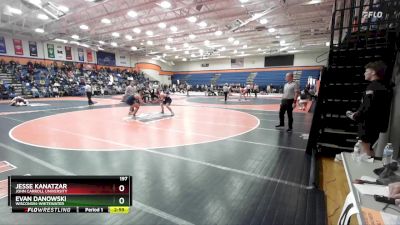 197 lbs Cons. Round 2 - Evan Danowski, Wisconsin-Whitewater vs Jesse Kanatzar, John Carroll University