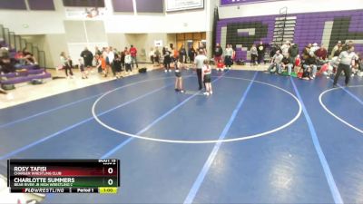 92-99 lbs Cons. Semi - Rosy Tafisi, Charger Wrestling Club vs Charlotte Summers, Bear River Jr High Wrestling C