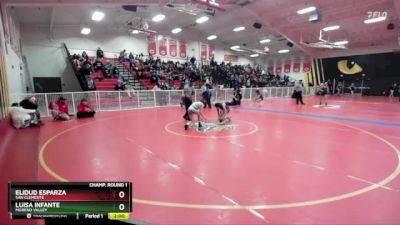 105 lbs Champ. Round 1 - Elidud Esparza, San Clemente vs Luisa Infante, Moreno Valley