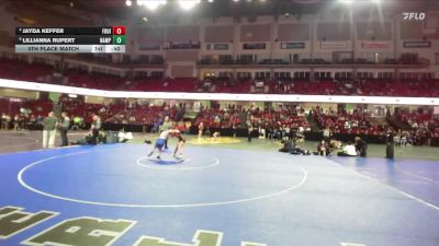 110 lbs 5th Place Match - Jayda Keffer, Fruitland vs Lillianna Rupert, Nampa