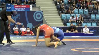 57 kg Final 3-5 - Khaliun Byambasuren, Mongolia vs Angelina Pervukhina, Russia