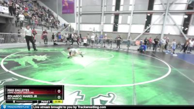 58 lbs Semifinal - Eduardo Mares Jr, Mat Demon WC vs Max Galletes, Lewis Academy Wrestling